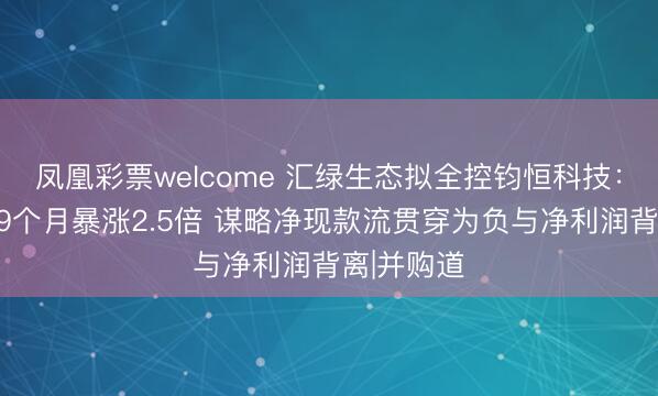 凤凰彩票welcome 汇绿生态拟全控钧恒科技:方针估值9个月暴涨2.5倍 谋略净现款流贯穿为负与净利润背离|并购道